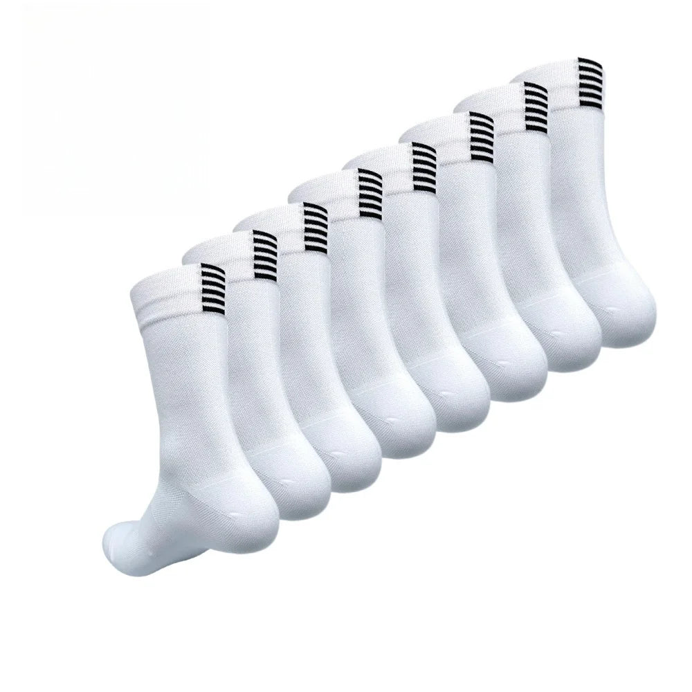 4 pairs Cycling Socks Running Quick Dry Medium Cylinder Men and Women Sports Fitness
