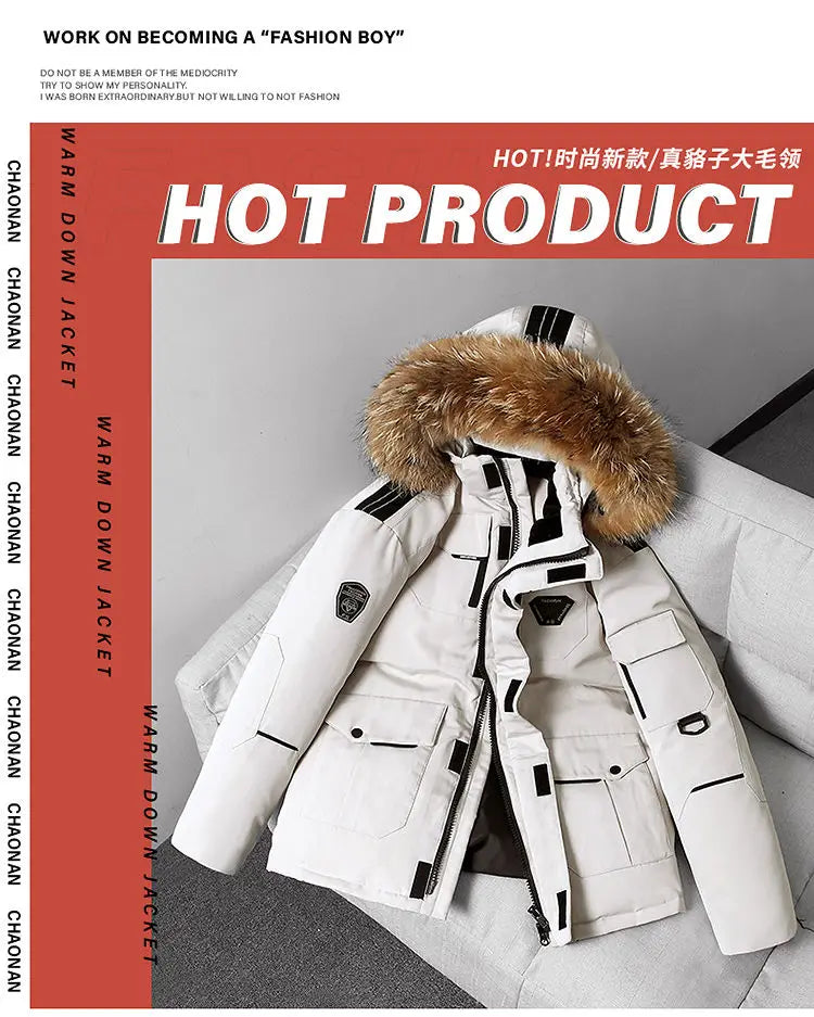 Hiking, Camping, Fishing, Outdoor Mountain Climbing, Traveling, Outings, Self-driving, Ice Sports, Short Hooded Down Jacket