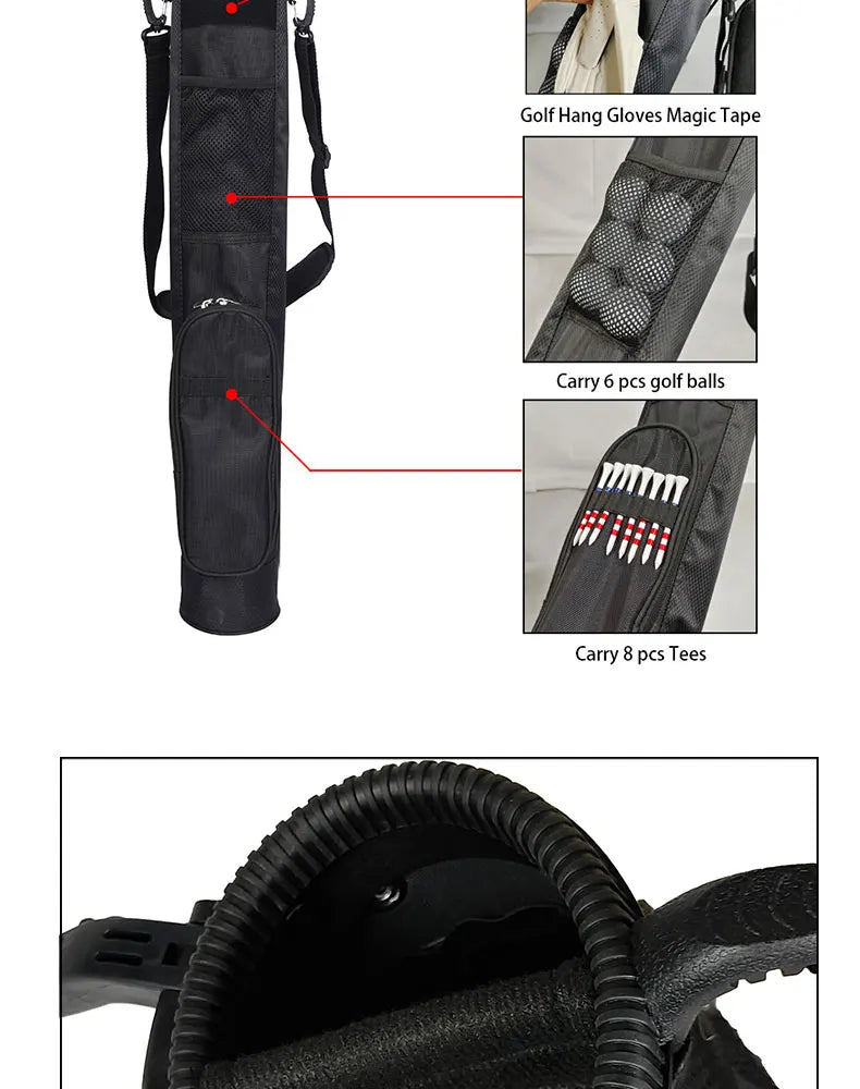 Lightweight Golf Club Bag With Bracket Golf Gun Rack Bags,