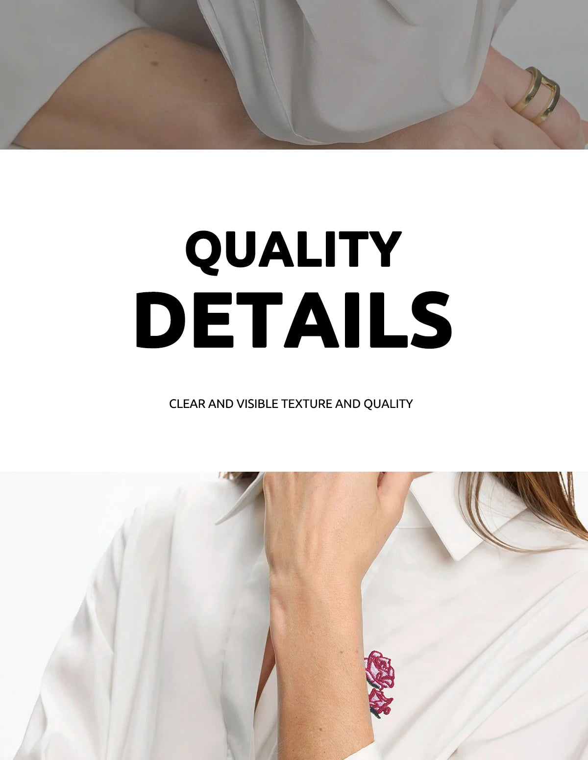 Women's Temperament Embroidery Lapel Tops single-breasted  Long Sleeve Shirt Summer Casual Tops