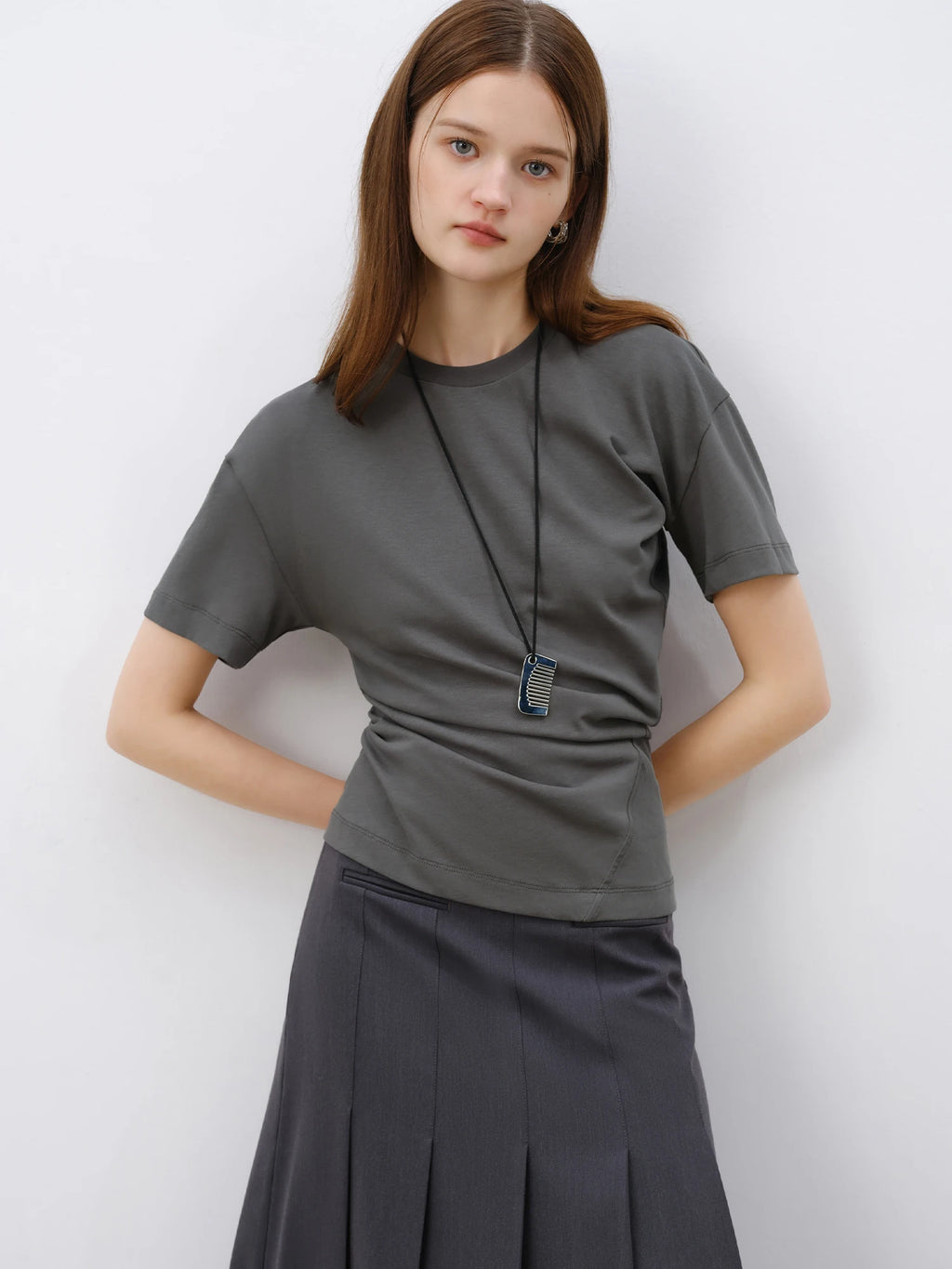 Unique Design T-shirt For Women Short Sleeve Top 2025 Spring New Design Knitted Versatile