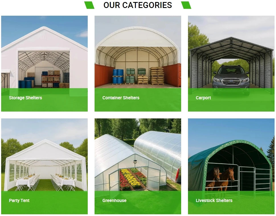 Outdoor Simple Folding Portable Modern Steel Frame Powder Coated Oxford Material Waterproof Carport