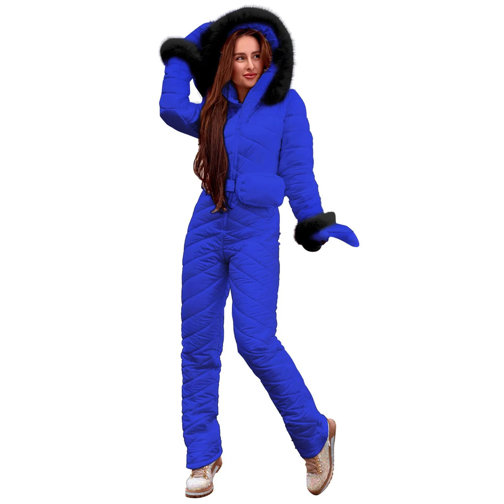 Ski Suit Women Fashion Sport Snowboard Plush down jacket