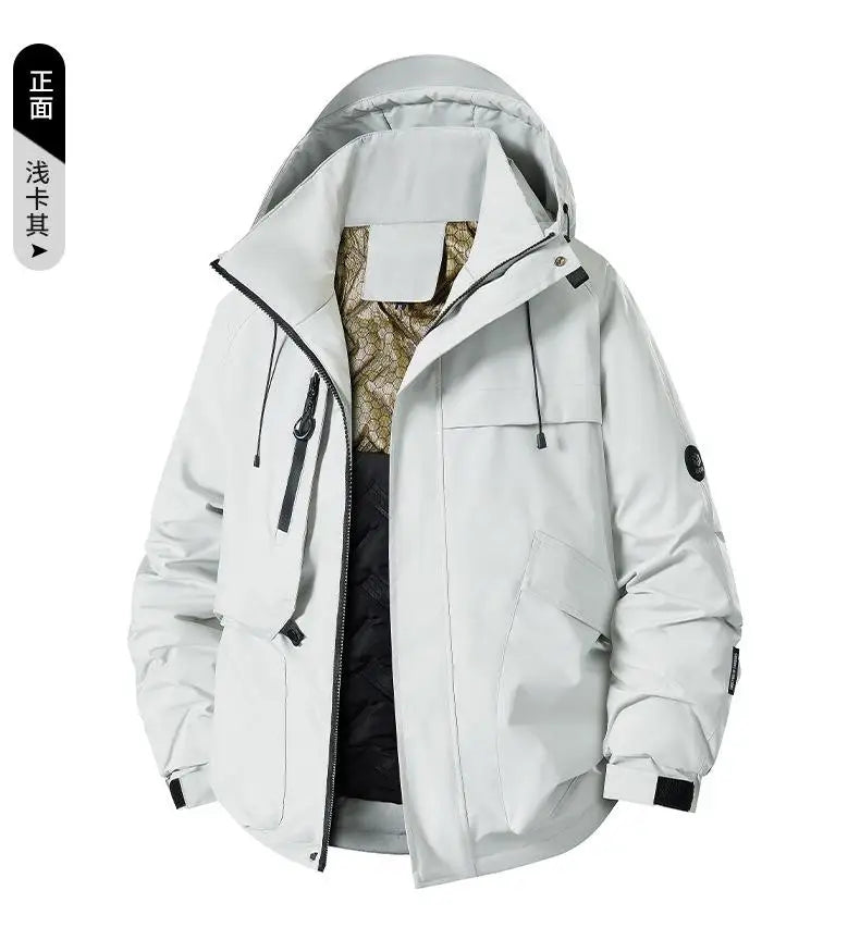 Outdoor Sports Jacket Cotton Jacket Warm And Unisex Waterproof Windproof Hiking And Cycling