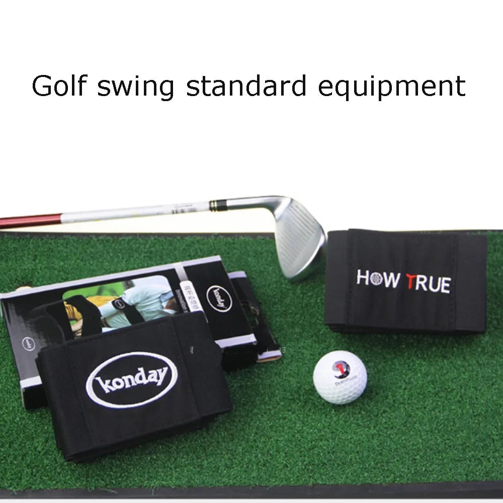1Pcs Golf Swing Training Arm Band Golf Hand Posture Corrector Black Nylon Elastic Training Belt for Golf Practicing
