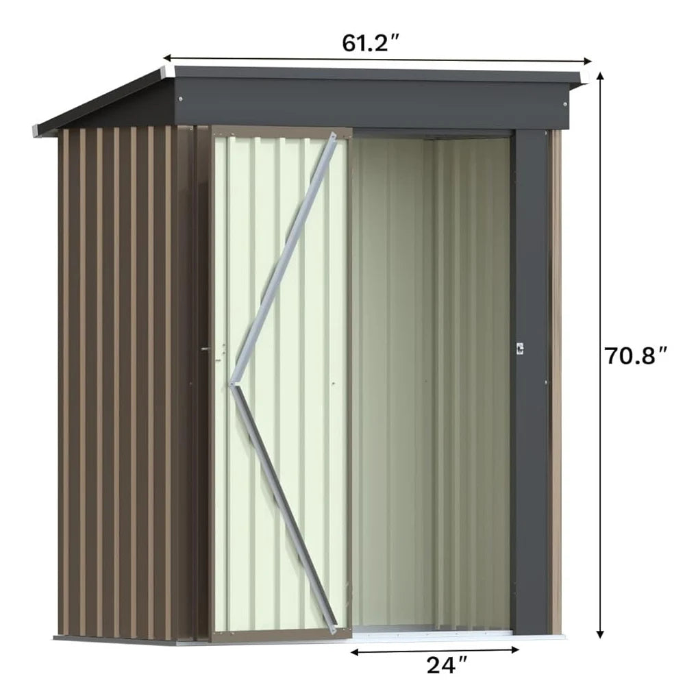 Garden Sheds Outdoor Storage Tool House Backyard Waterproof Easy Assembly