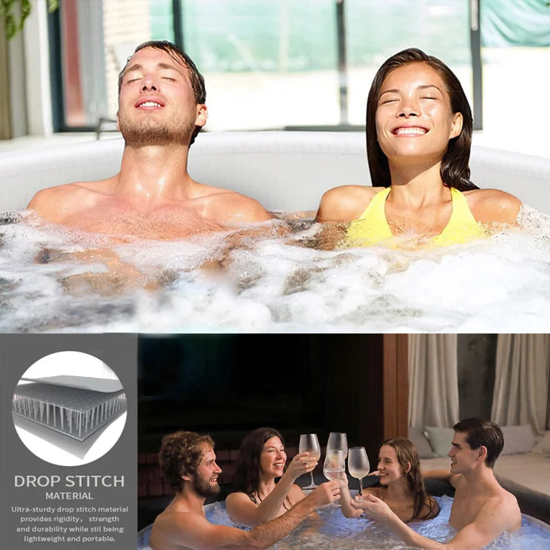 Round Outdoor Massage Hot Tubs SPA Pool 2-4 Person  Pool