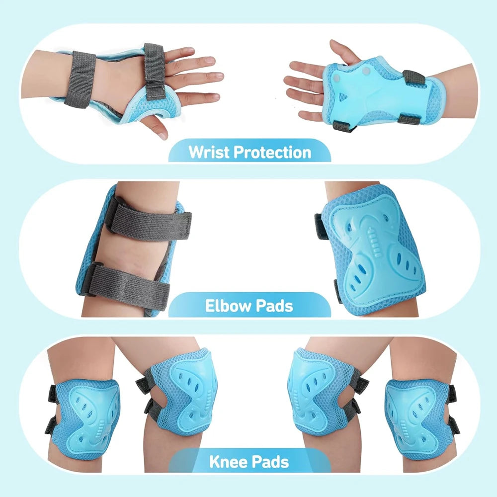 6 in 1 Knee Pads Elbow Pads with Wrist Guards