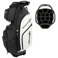 PU Leather Lightweight Men Women Blue White Black Green Golf Bag,Multiple 10 Pockets
