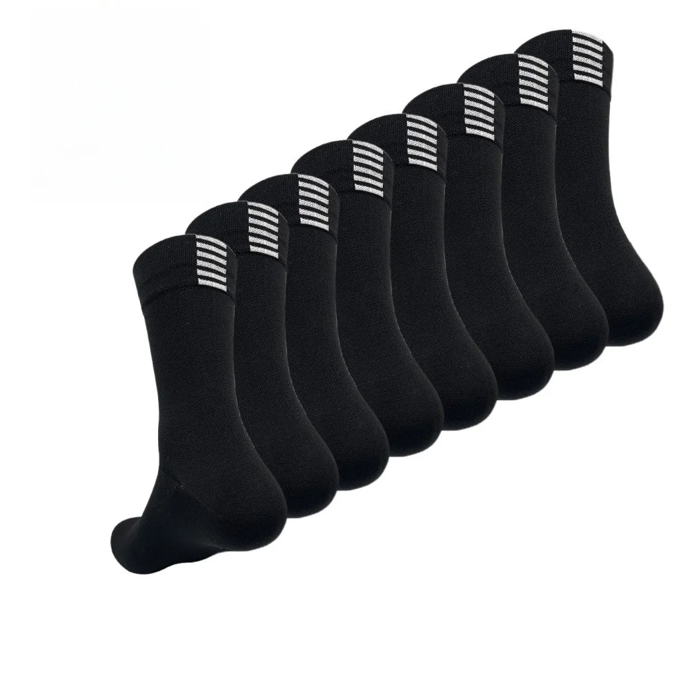 4 pairs Cycling Socks Running Quick Dry Medium Cylinder Men and Women Sports Fitness