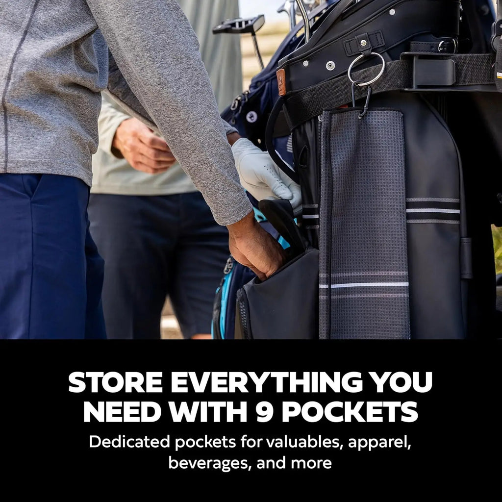 Lightweight 14-Way Divider Golf Bag with Pockets, Ergonomic Straps for Men and Women