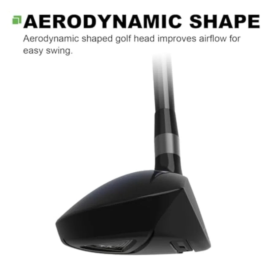 Hybrid Golf Clubs  23456789P Right Handed Regular Stiff Flex Graphite Shafts Black Silver