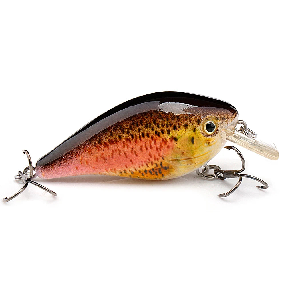 5cm/7cm Crankbaits Fishing Lure Floating Wobblers for Pike Black Minnow Lures for Fishing Artificial Bait Fishing Tackle