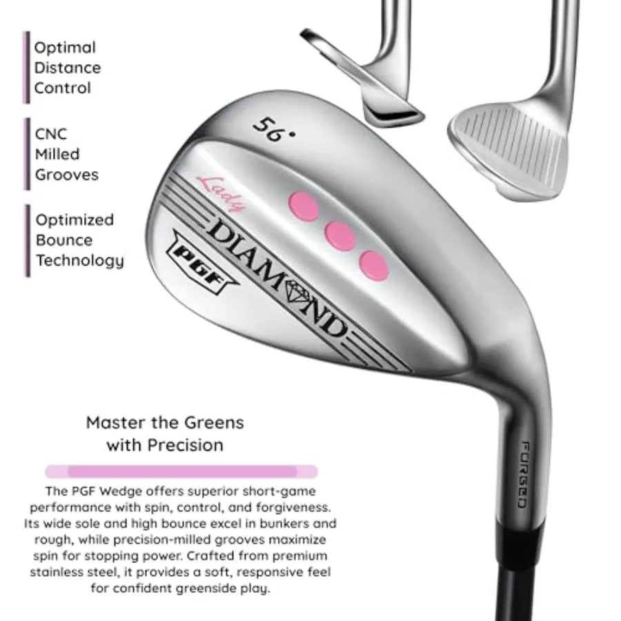 Complete Golf Club Package Set for Men Women 14-Pieces Regular Flex Steel Black Irons with Graphite Shafts
