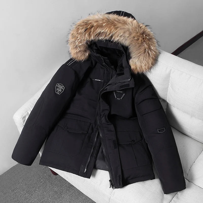Hiking, Camping, Fishing, Outdoor Mountain Climbing, Traveling, Outings, Self-driving, Ice Sports, Short Hooded Down Jacket
