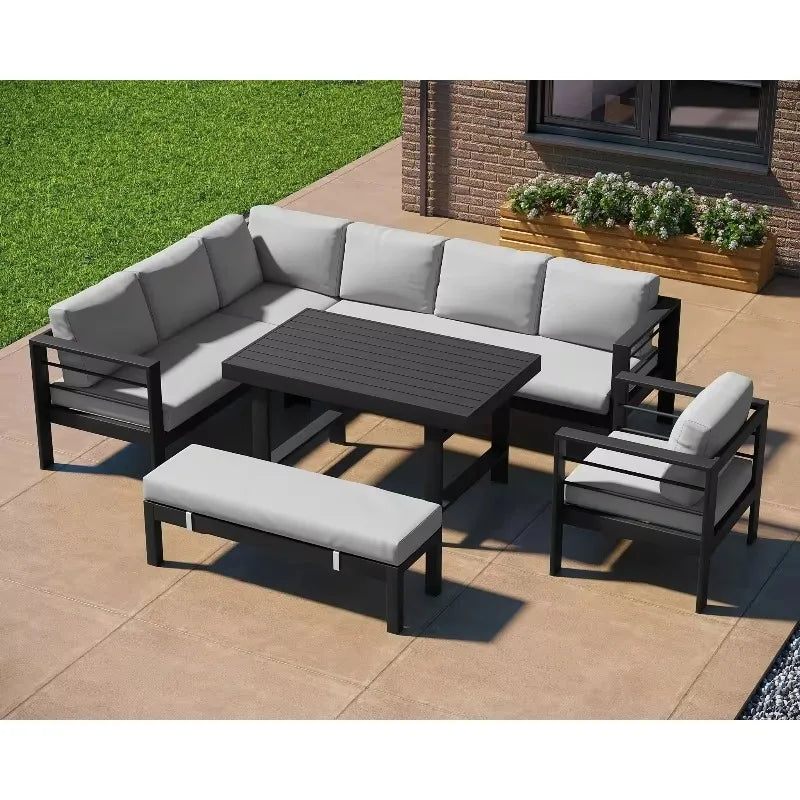 Outdoor Sofa Set Outdoor  Aluminum Garden Sets Balcony Furniture Sofa Set