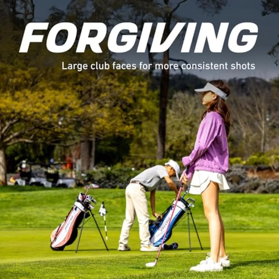 Golf Clubs Set Boys' Girls' Junior Golf Set with Lightweight Graphite Shafts