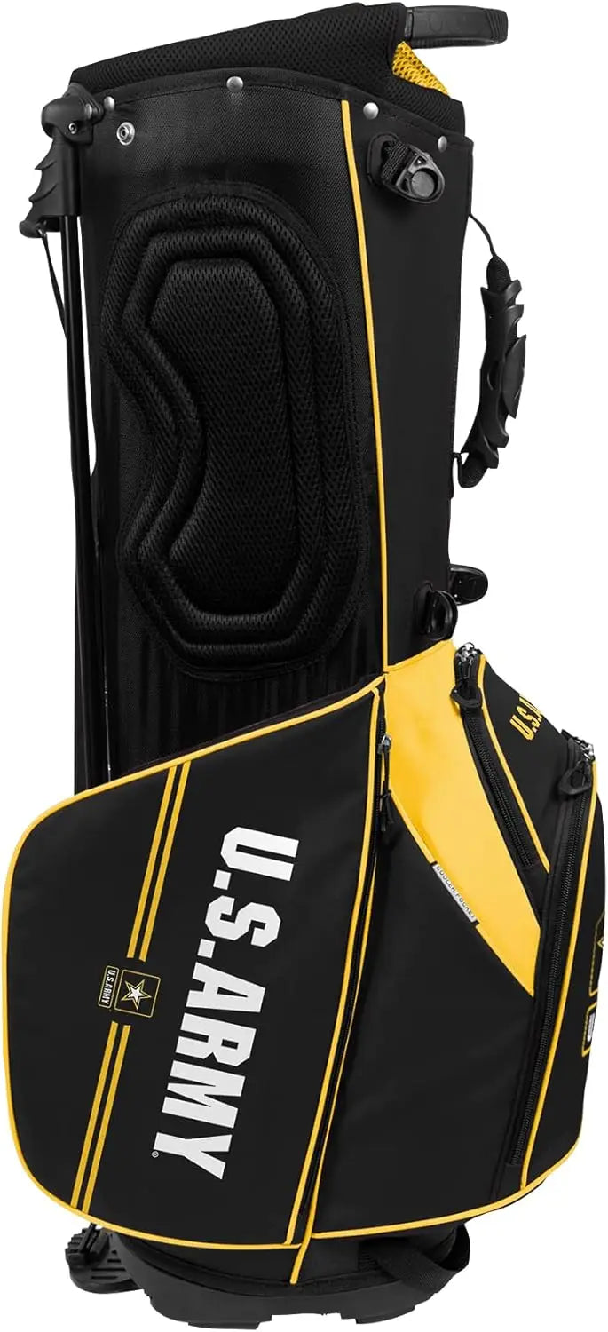 Hybrid Golf Bag with Caddie Carry System for Team Effort, Lightweight and Durable