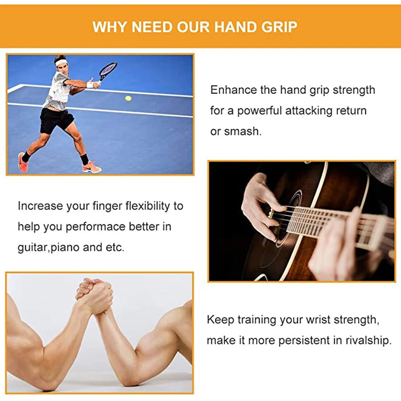 Aluminum Hand Grip Strength Trainer Muscle Developer Grip