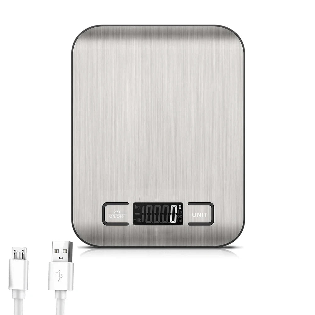 Digital Kitchen Scale USB Charging Kitchen Food Scale Multifunction Electronic  1G Up To 10KG