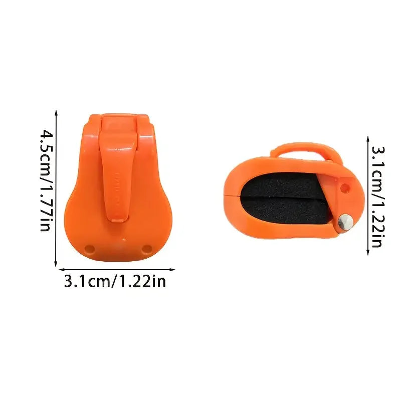 2pcs Quick-Attach Fishing Rod Clip - Tool-Free 1-Hand Holder for 2-Piece Freshwater Rods, Secure Grip Tackle Organizer