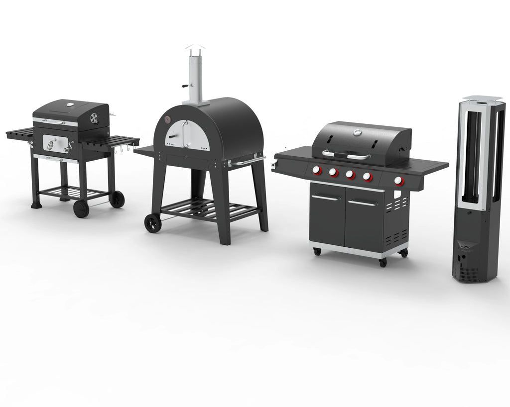 Stainless Steel BBQ Grill Modern Outdoor Kitchen  with Cabinet