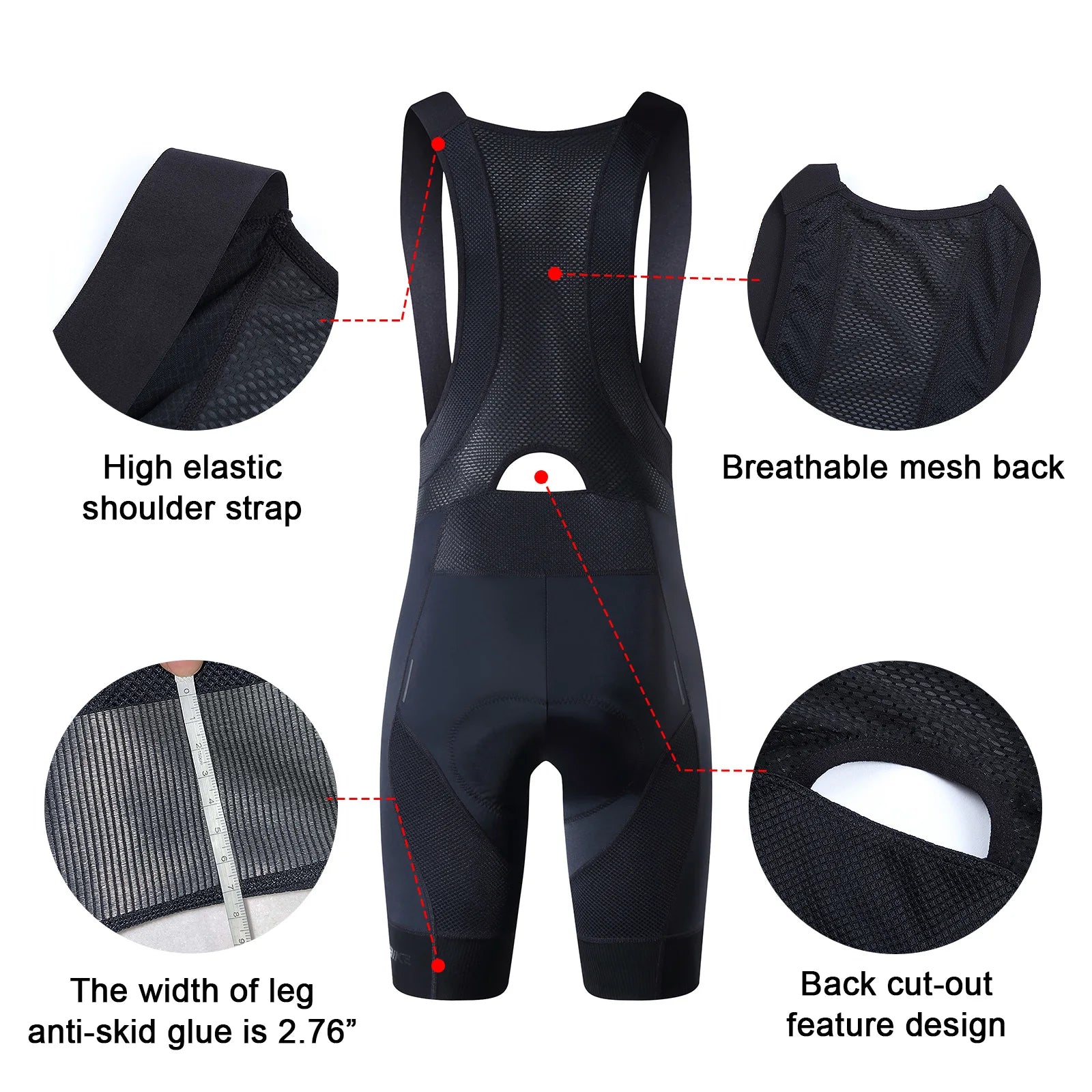 Bib Shorts Men Outdoor Wear Bike Ride 6 Hours Padded Riding Bib Tights Bicycle Men's Cycling Clothing  Short