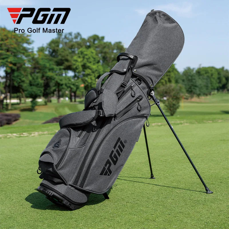 PGM Golf Stand Bag for Men Lightweight Waterproof QB092 Grey Stable Stand Easy Carry