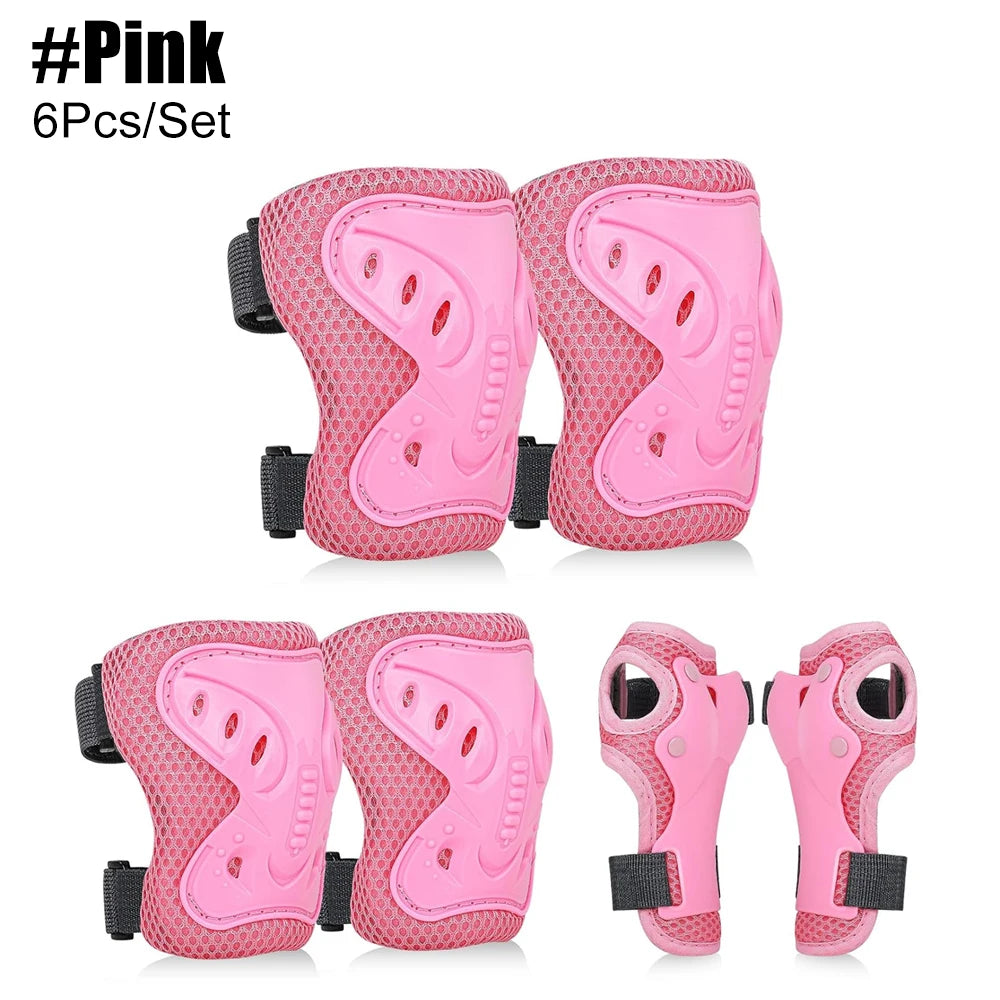 6 in 1 Knee Pads Elbow Pads with Wrist Guards