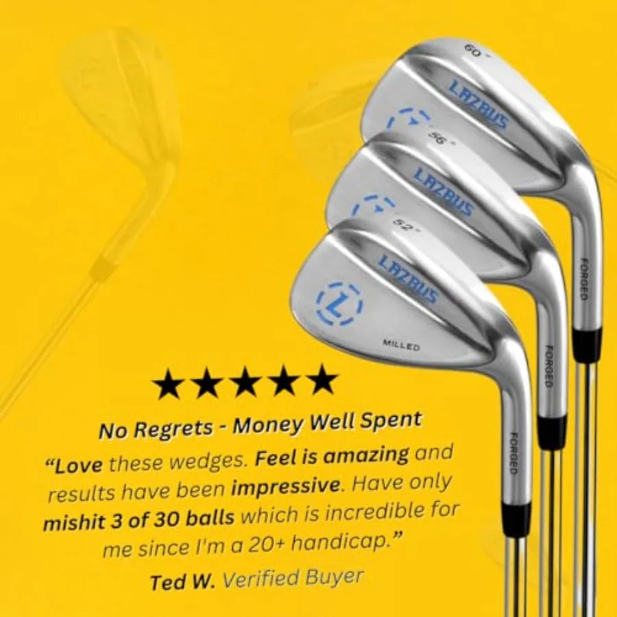 Premium Forged Golf Wedge Set Individual - 50 52 54 56 58 60 64 72 Degree Golf Wedges with Milled Face