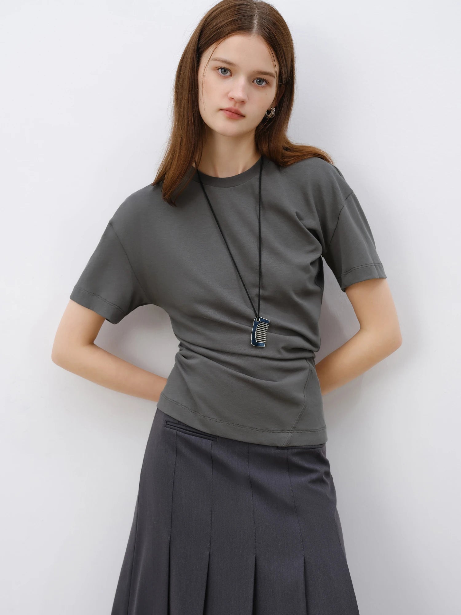 Unique Design T-shirt For Women Short Sleeve Top 2025 Spring New Design Knitted Versatile