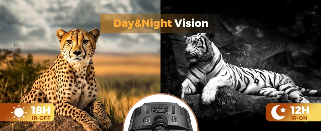 Night Vision Binoculars 4K Infrared 5000mAH Rechargeable 8X Digital Zoom 600 Meters Darkness Goggles for Hunting & Surveillance