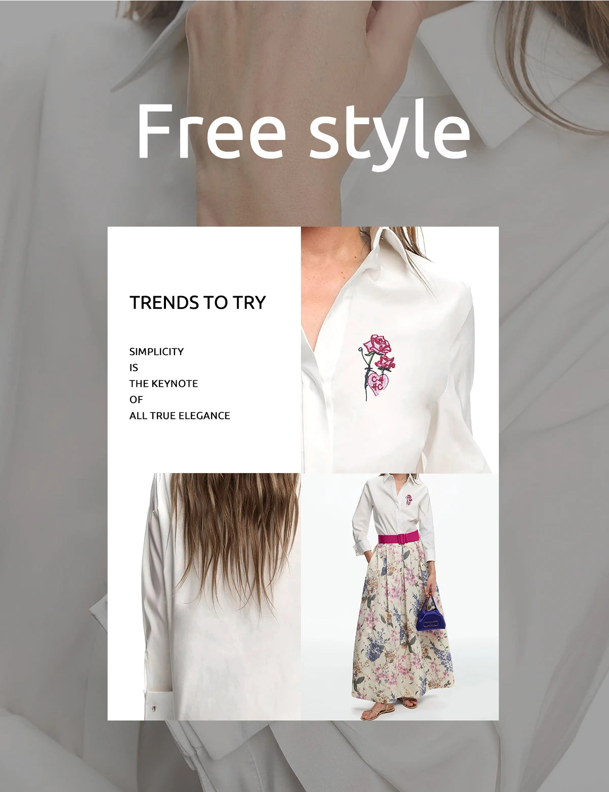 Women's Temperament Embroidery Lapel Tops single-breasted  Long Sleeve Shirt Summer Casual Tops