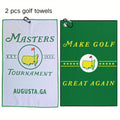 2 pcs Funny Microfiber Premium Golf Towels, Printed Golf Towels for Golf Bags for Men & Women,