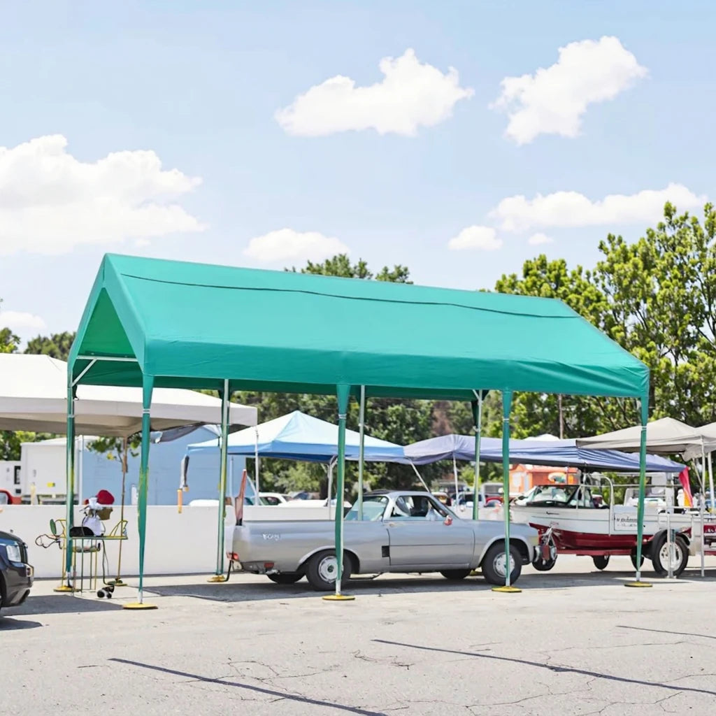 Outdoor Simple Folding Portable Modern Steel Frame Powder Coated Oxford Material Waterproof Carport