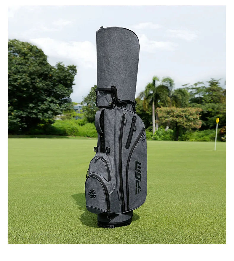 PGM Golf Stand Bag for Men Lightweight Waterproof QB092 Grey Stable Stand Easy Carry