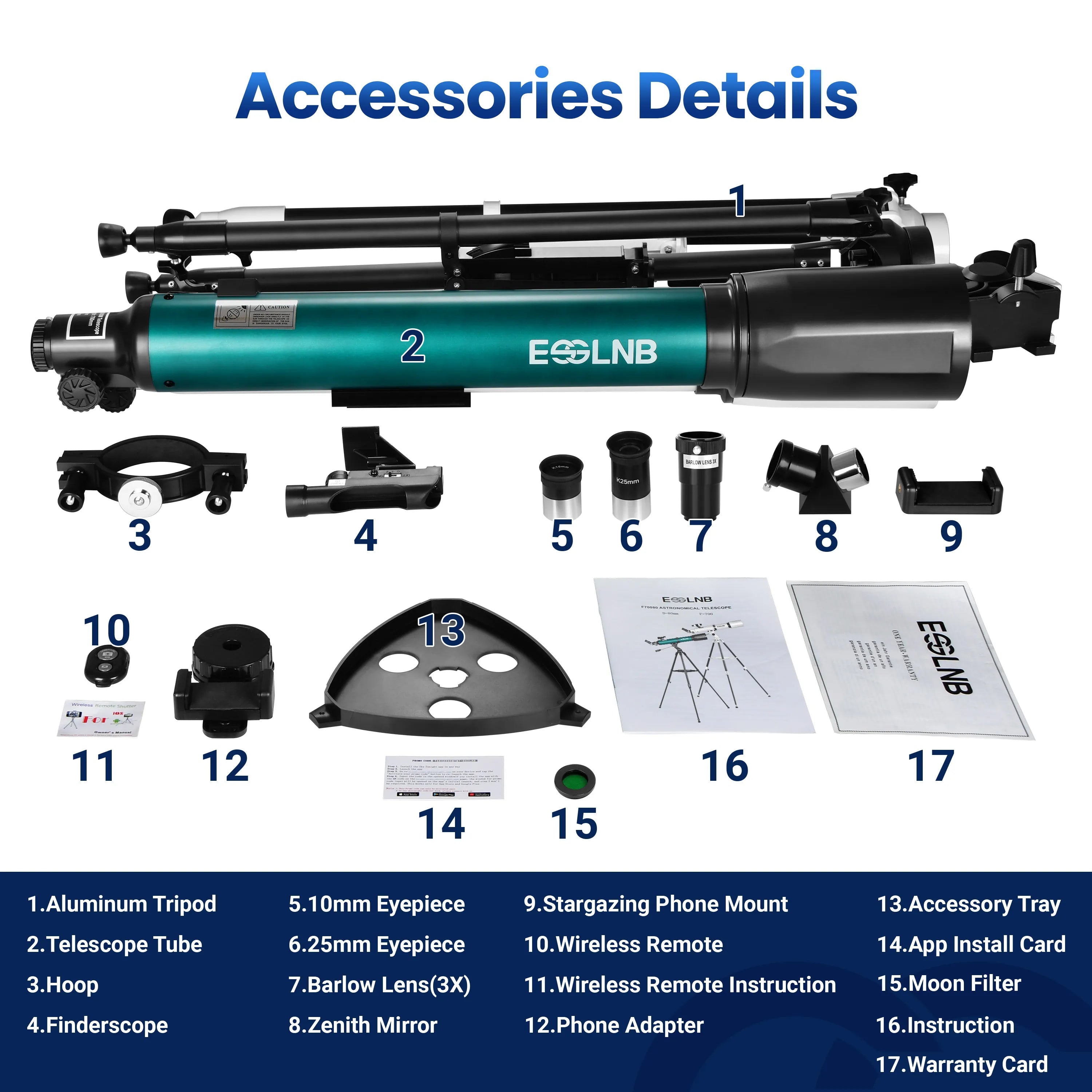Astronomical Telescope 80mm