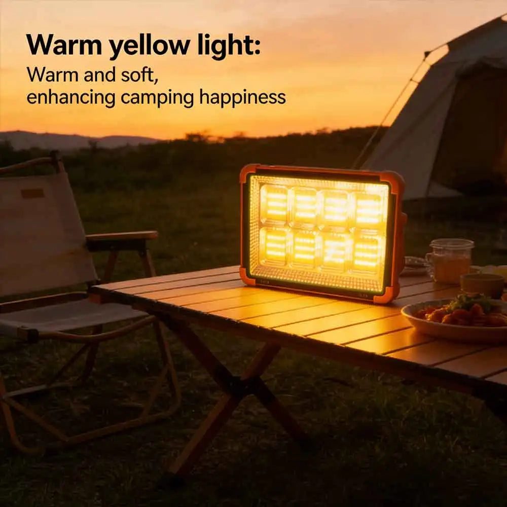 Outdoor camping solar floodlights, portable emergency lights solar LED tent lights