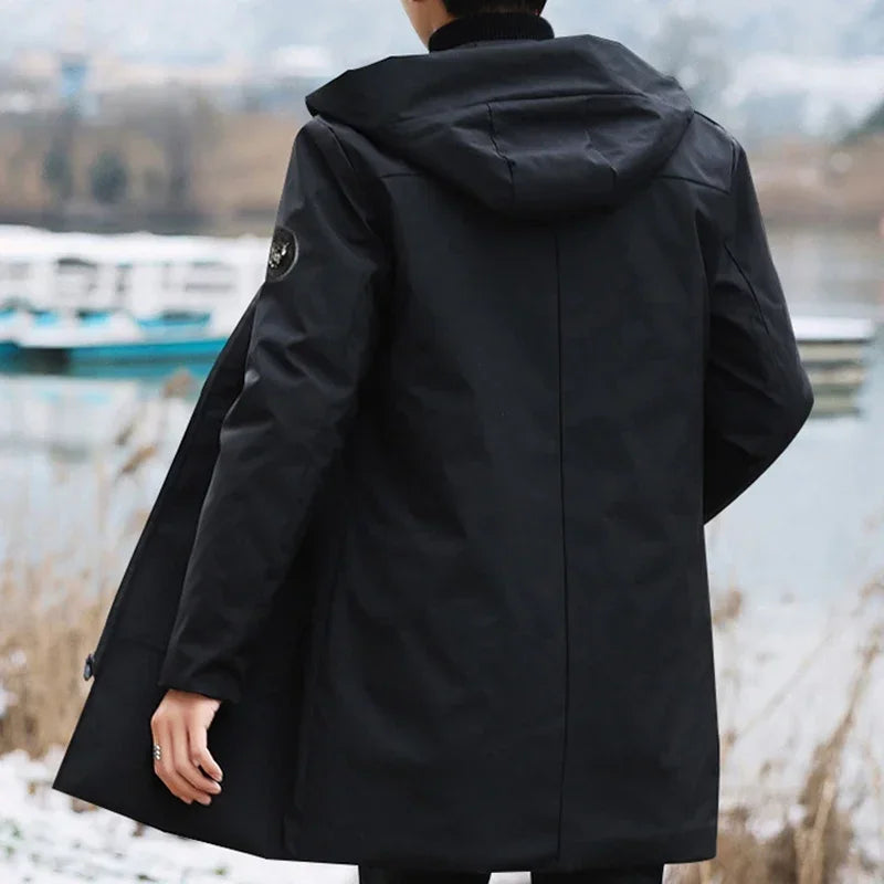 2024 New Plus Size Men's Winter Warm Jacket Fleece