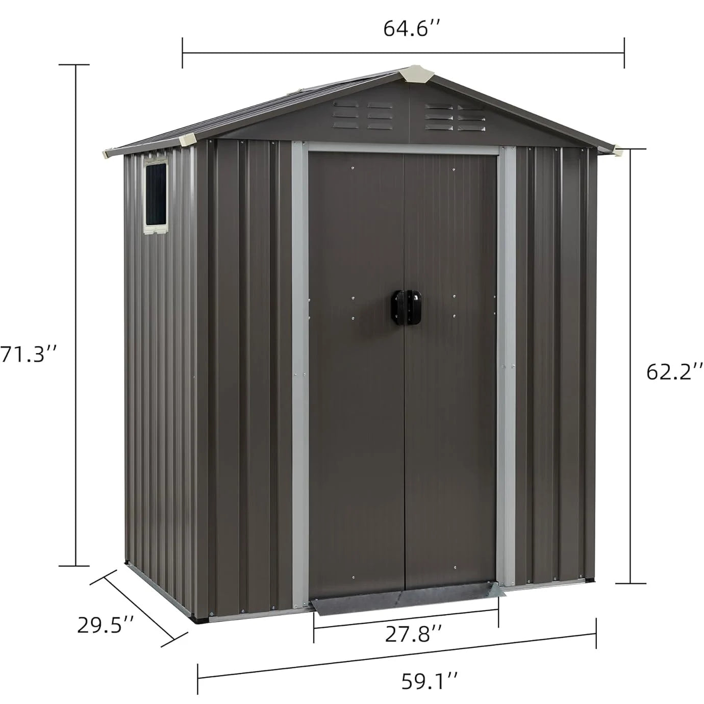 Garden Sheds Outdoor Storage Tool House Backyard Waterproof Easy Assembly