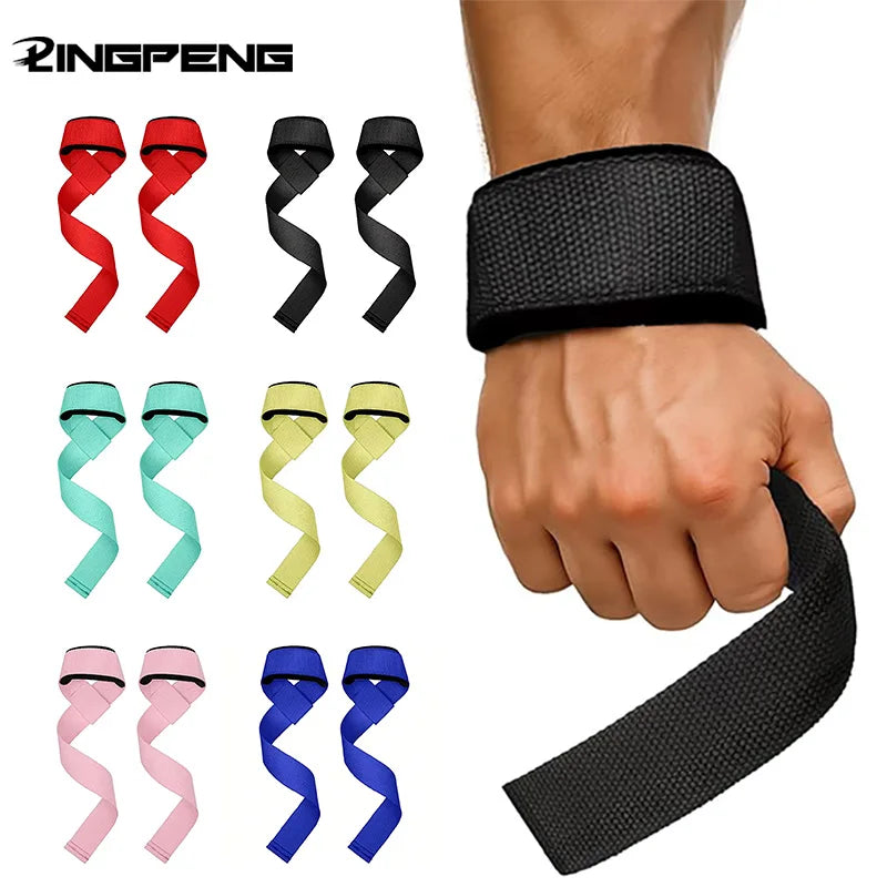 Weightlifting Wrist Straps Strength Training Adjustable Non-slip Gym Fitness Lifting Strap