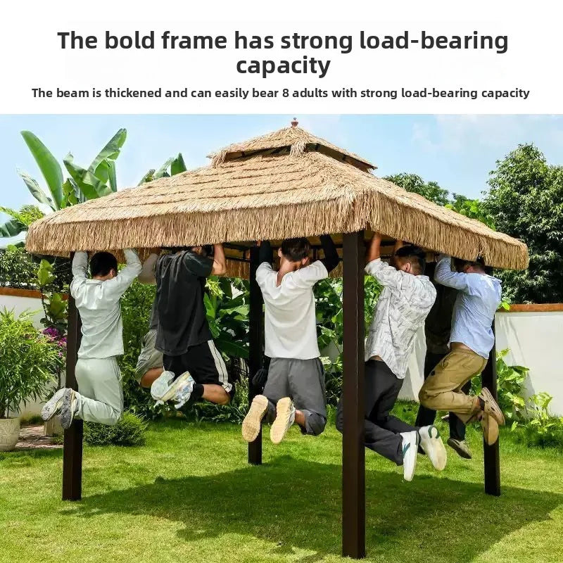 Outdoor Sunshades: Tent Umbrellas, Leisure Straw Outdoor Pavilions