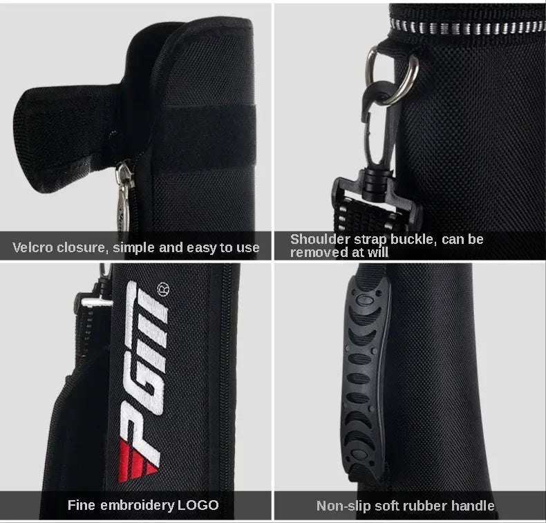PGM  Waterproof Nylon Golf Gun Bag Protable Sunday Bag for 4~5pcs Golf Clubs
