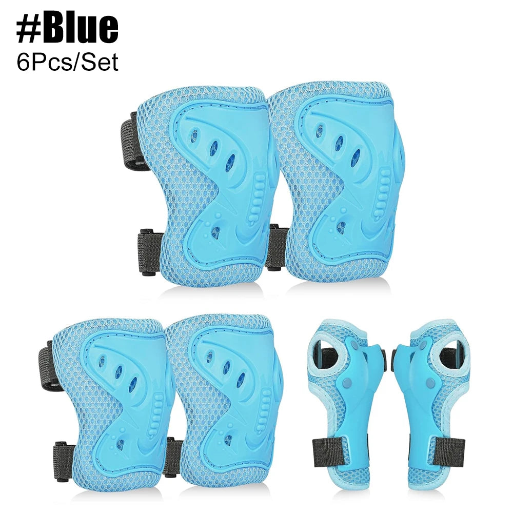 6 in 1 Knee Pads Elbow Pads with Wrist Guards