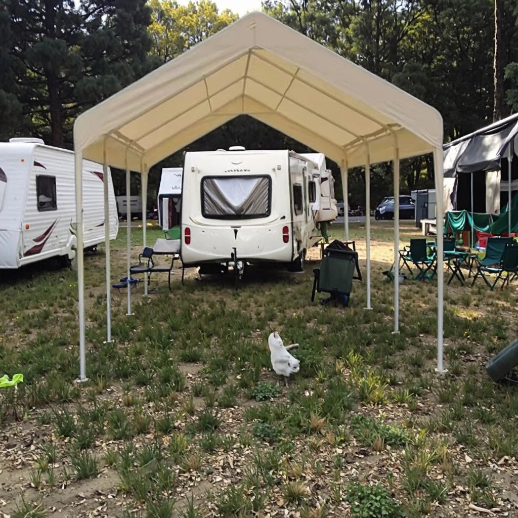 Outdoor Simple Folding Portable Modern Steel Frame Powder Coated Oxford Material Waterproof Carport