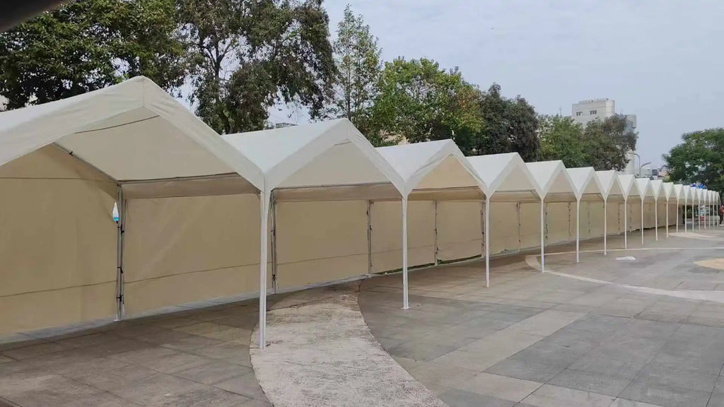 Outdoor Simple Folding Portable Modern Steel Frame Powder Coated Oxford Material Waterproof Carport