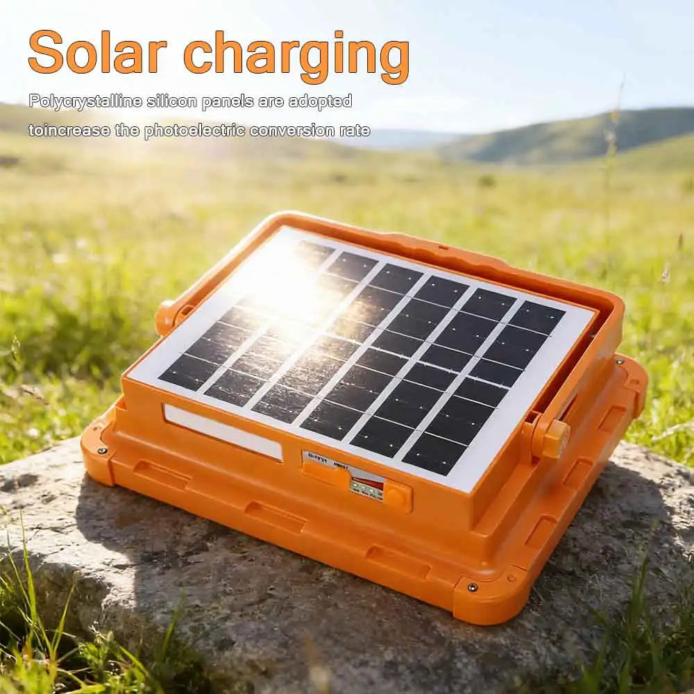 Outdoor camping solar floodlights, portable emergency lights solar LED tent lights