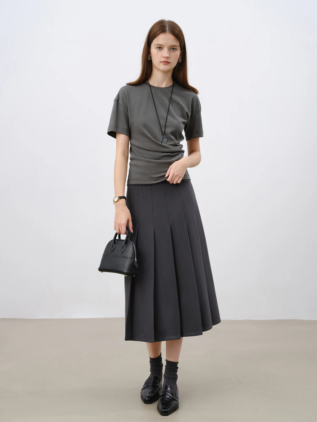 Unique Design T-shirt For Women Short Sleeve Top 2025 Spring New Design Knitted Versatile