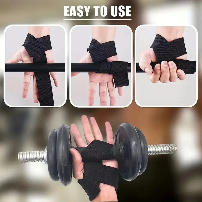Weightlifting Wrist Straps Strength Training Adjustable Non-slip Gym Fitness Lifting Strap