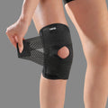Small Size Breathable Elastic Lightweight Knee Support with Spring Stays for Basketball Running Women Men